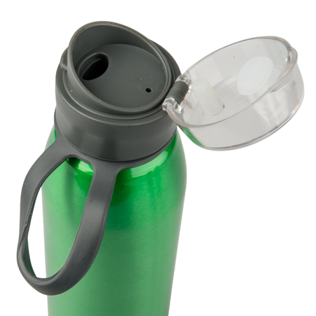 Aluminum bottle 650 ml Fit - green metallic