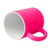 Neon mug rubberized surface - pink