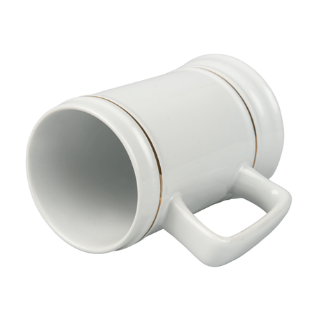 White mug 600 ml square ear carton 18 pcs.