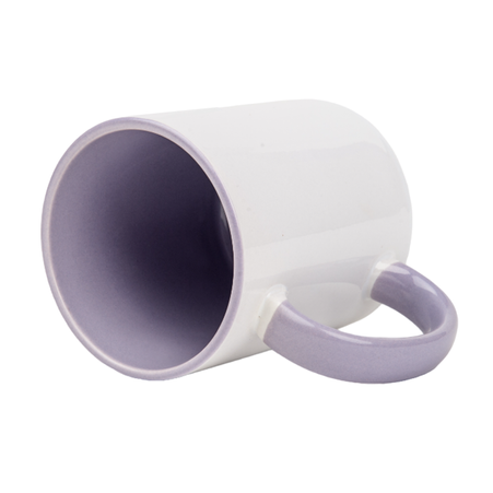 Combo white mug - handle and inside light purple carton 36 pcs.