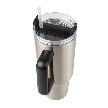 Travel steel mug 1200 ml - silver set of 5 pcs.