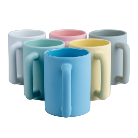 Mug 440 ml matte Leo pink