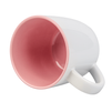 Boston mug for sublimation white - inside pink