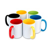 White mug 440 ml Combo - handle and inside black