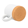330 ml matte white mug - cork bottom