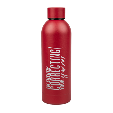 Steel bottle 500 ml for engraving - red