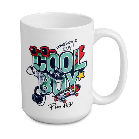 White 440 ml SuperGlaze mug