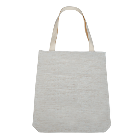 Linen shoulder bag 33,5x38 cm - light beige (set of 10 pieces)