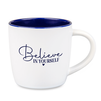 Boston mug for sublimation white - inner navy blue carton 36 pcs.