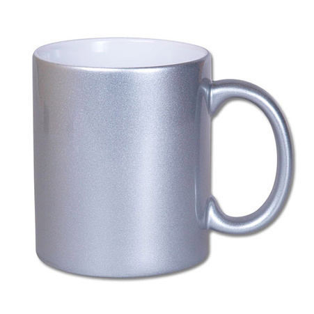 Silver pearl mug