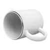 White mug - silver rim carton 36 pcs.