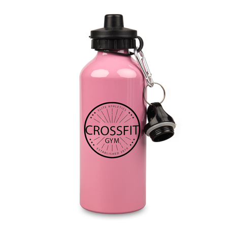 Aluminiowa butla 600 ml Sport - różowa komplet 5 szt