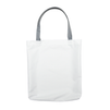 Shoulder bag white 38x40 cm - handle gray (set of 10pcs.)