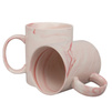 Marbled mug pink carton 36 pcs.