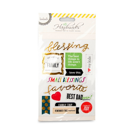 Scrapbook album - decorative stickers (words/characters)