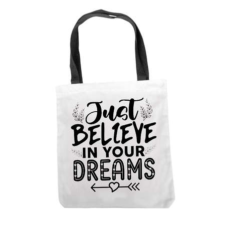 Shoulder bag white 36,5x33,5 cm - handle black