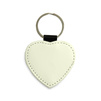 Eco leather heart pendant black (kpl. 5 pcs.)