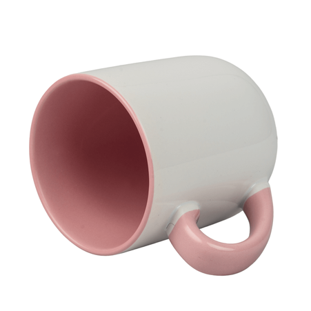 Coffe mug 290 ml Combo - handle and inner pink
