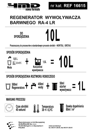 4MD RA-4 wywoływacz LR- 80 5x10L