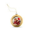 Christmas tree bauble - gold 85 mm for sublimation