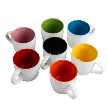 Boston mug for engraving white matte - inner black carton 36 pcs.