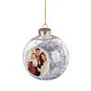 Christmas tree bauble silver thread - 80 mm for sublimation