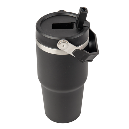 Kubek stalowy Trip 600 ml grawer/UV - czarny