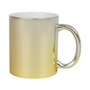 Mug metallic silver-yellow carton 36 pcs