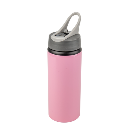 Aluminiowa butla Active z ustnikiem 650 ml  - różowa