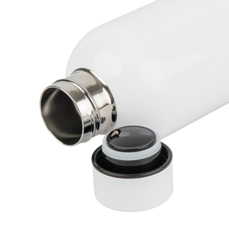 Stalowa butla sport 500 ml biała komplet 5 szt.