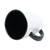 White Latte mug small - inner and ear black carton 36 pcs