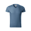Malfini cotton slim fit V-neck men's denim XXL t-shirt