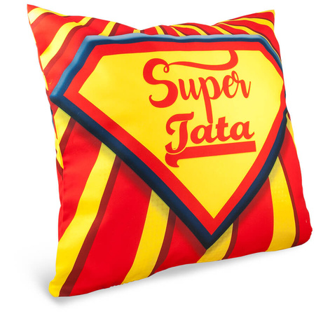 Photo soft pillowcase - Super Dad pattern