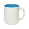 Mug white - glittery blue inside, carton 36 pcs.