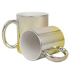 Mug metallic silver-yellow carton 36 pcs
