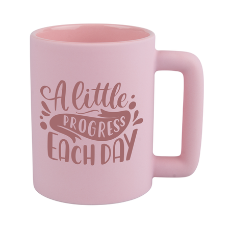 Mug 440 ml matte Leo pink carton 36 pcs.