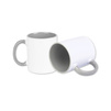 Combo white mug - gray inside and handle - carton 36 pcs.