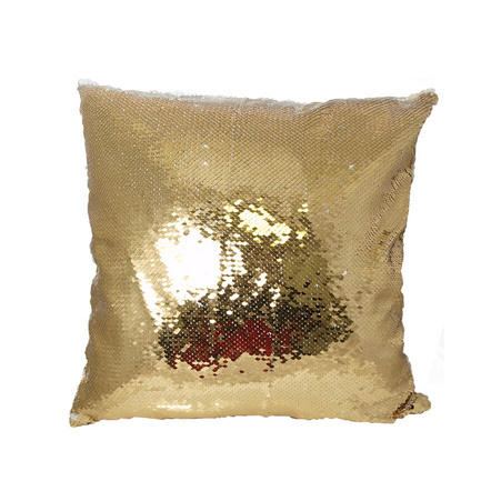 Sequin pillowcase - gold/white - sale !