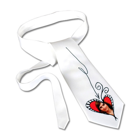 Printable tie 144cm wide. 10cm - satin