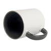 Combo white mug - handle and inside graphite - half pallet 432 pcs