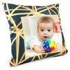 Photo soft pillowcase - pattern Golden zigzags