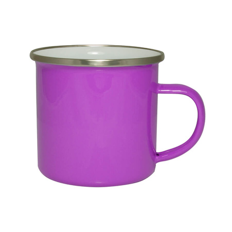 Steel mug - enamel 300 ml, purple