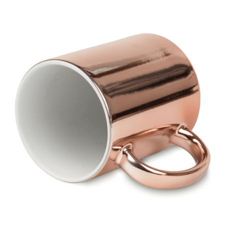 Copper metallic mug - shiny