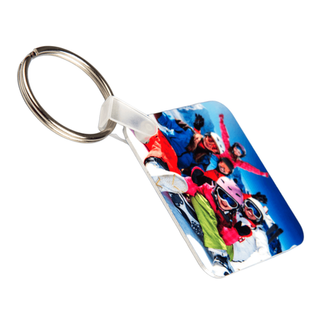 4MD aluminum key ring square 50x50 mm (double-sided) - 10pcs