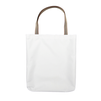 Shoulder bag white 38x40 cm - color handle (set of 10 pcs.)