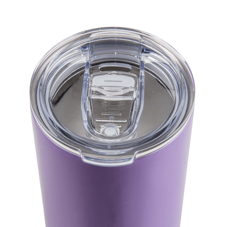 Steel thermobottle 500 ml with cork bottom purple