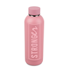 Steel sports bottle 500 ml pink set of 5 pcs.