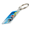 4MD aluminum key ring rectangular 30x55 mm (double-sided) - 10pcs
