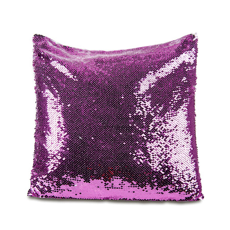 Sequin pillowcase - purple/white - sale !
