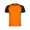 Orange short sleeve sports shirt - black XXL